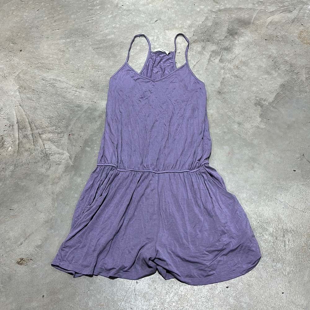Double Zero brand /Lavender short jump suit /Size‎ L / E-58